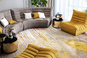 Диван ДеФранс желтого цвета